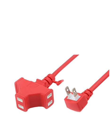 日規(guī)彩色延長插座一轉三