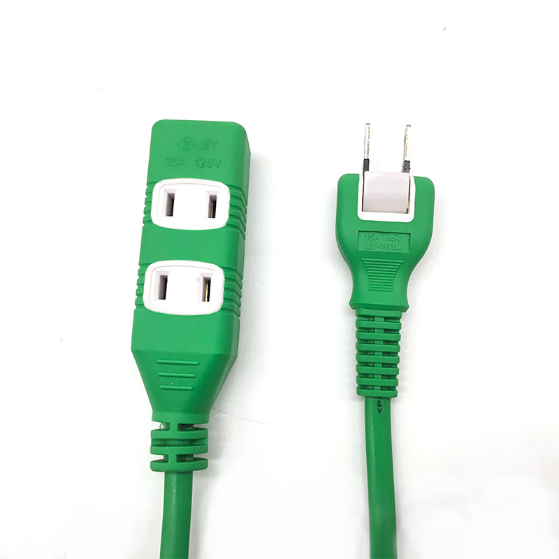 日規(guī)彩色延長排插一轉三